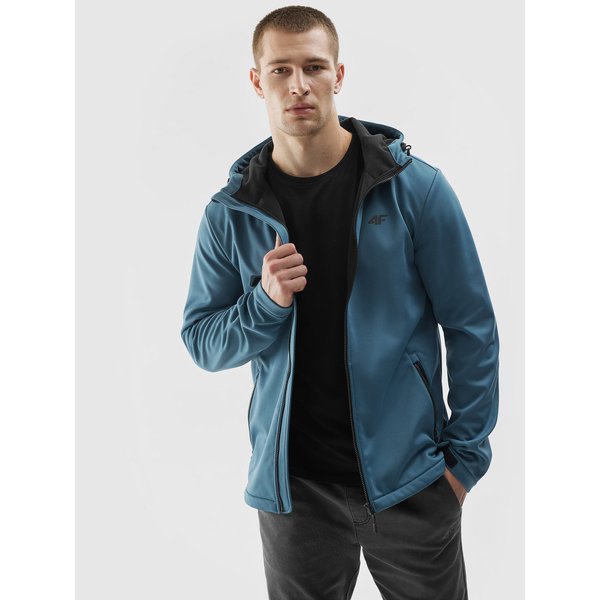 Softshell męski 4FAW23TSOFM156 4F - denim