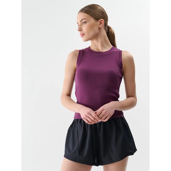 Bezrękawnik damski TSLEF132 4F - ciemny fiolet