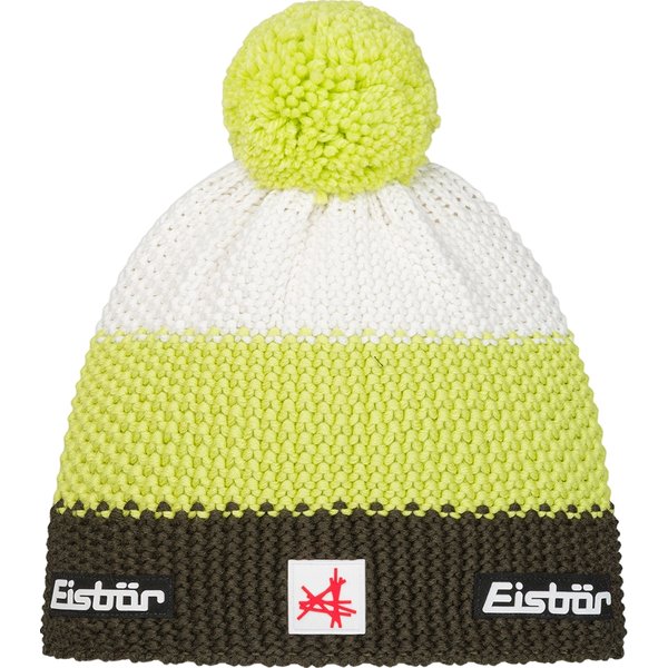 Czapka Star Pompon MU SA Eisbar - lemon/green/white