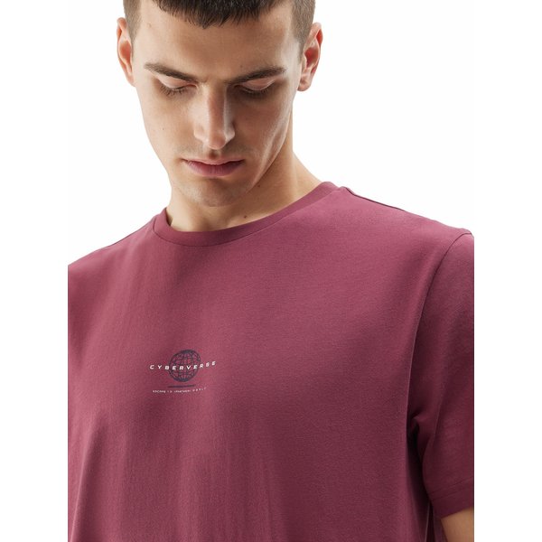 Koszulka męska 4FAW23TTSHM0889 4F - fiolet