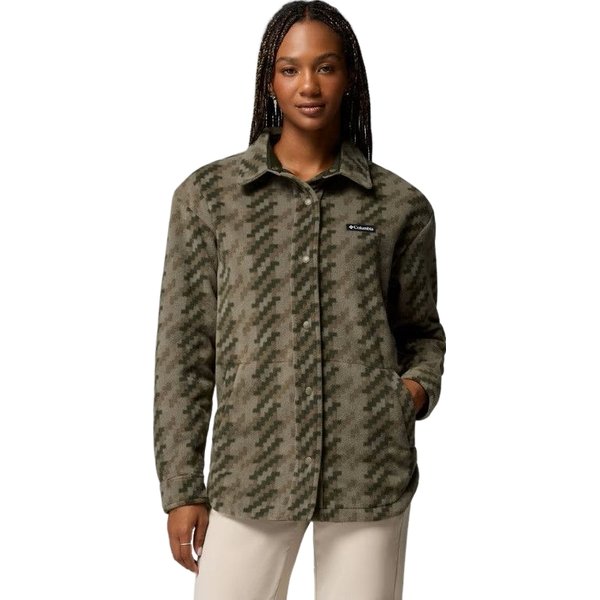 Polar damski Benton Springs Shirt Jacket II Columbia - stone green, twills
