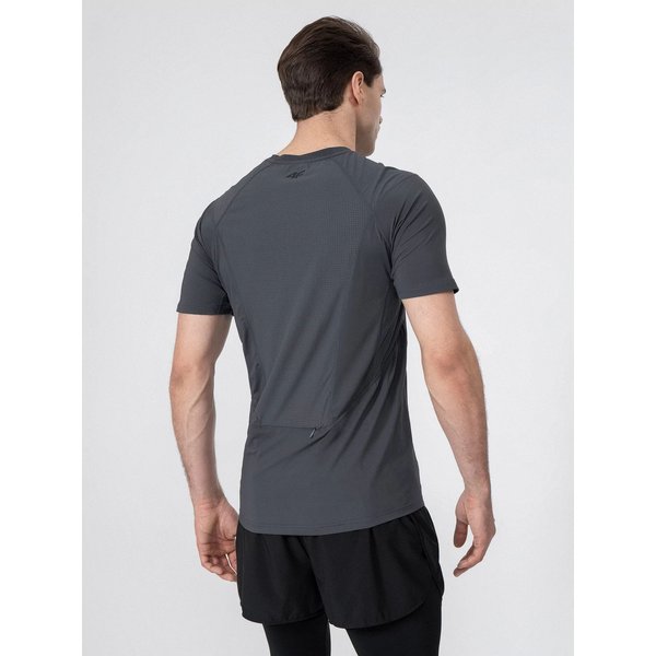 Koszulka męska H4L22 TSMF012 4F - ciemny szary