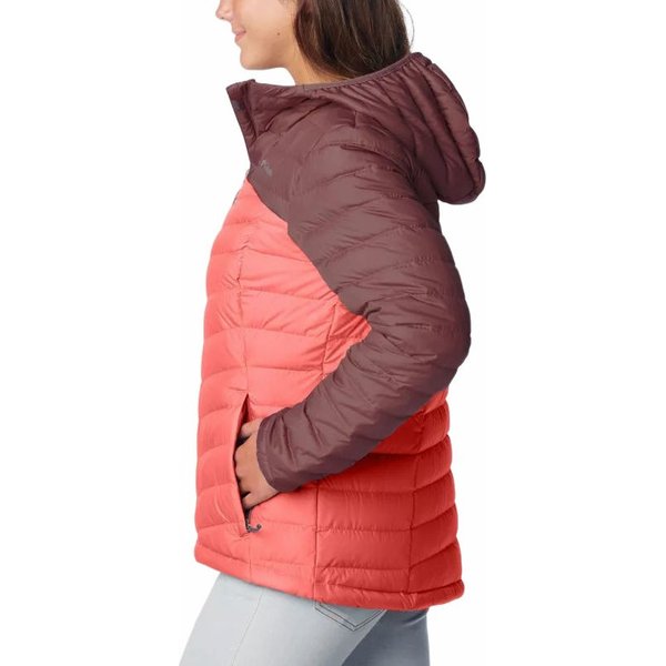 Kurtka puchowa damska Westridge Hooded Down Columbia - Beetroot, Faded peach