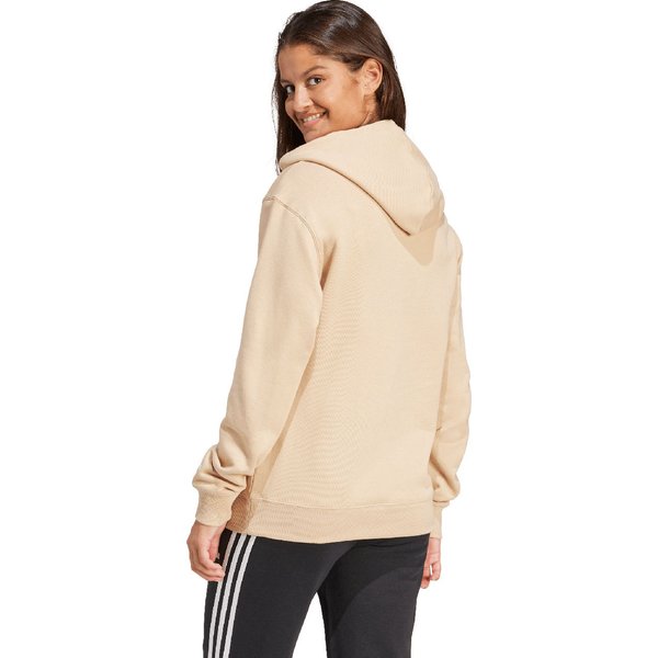 Bluza damska Essentials Linear Hoodie Adidas - beżowy