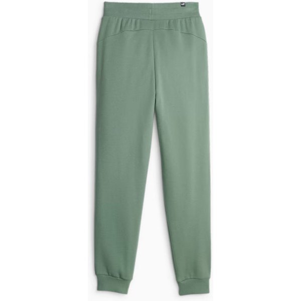 Spodnie dresowe damskie ESS+ Embroidery High-Waist Puma - zielone