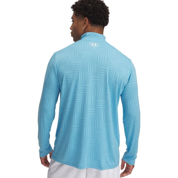 Longsleeve męski Tech Vent Geotessa 1/2 Zip Under Armour - niebieski