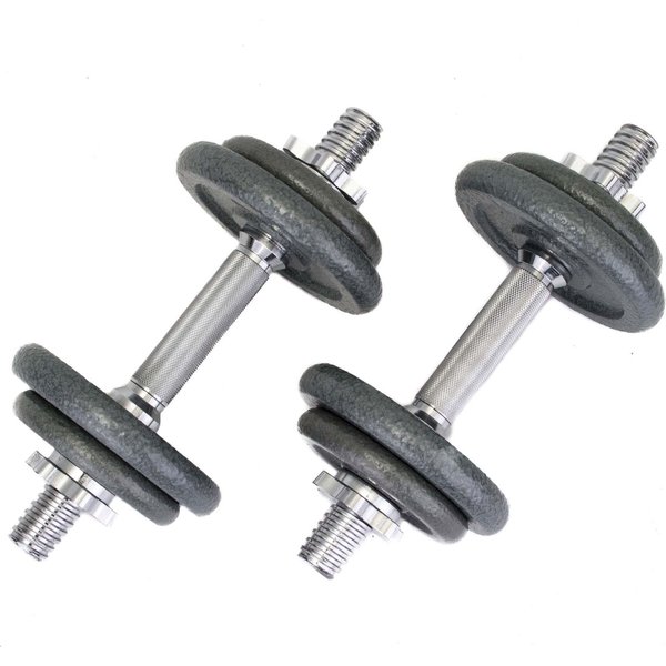 Zestaw hantli żeliwnych Hammertone w walizce 2x10kg Vivo