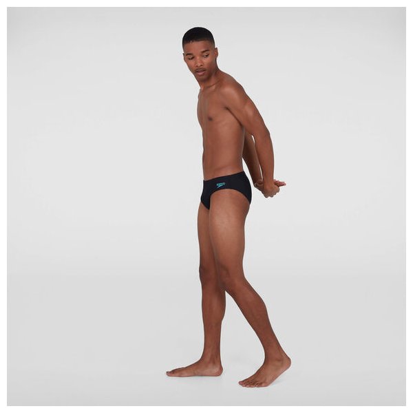 Kąpielówki męskie Tech Panel 7cm Trunks Speedo - black/blue