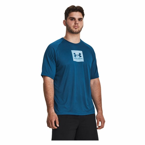 Koszulka męska Tech Print Fill Under Armour - niebieski