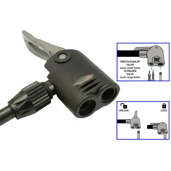 Pompa rowerowo-warsztatowa z manometrem Pro 160 XQ Max