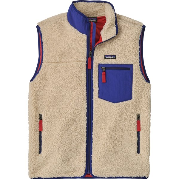 Kamizelka polarowa męska Classic Retro-X Vest Patagonia - dark natural w/cobalt blue