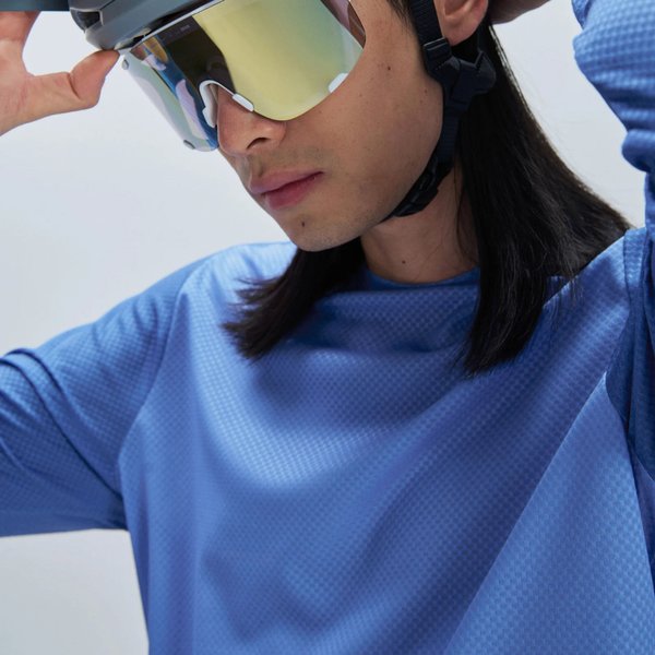 Longsleeve rowerowy męski Motion Air 3/4 Jersey POC - Bazzite Blue