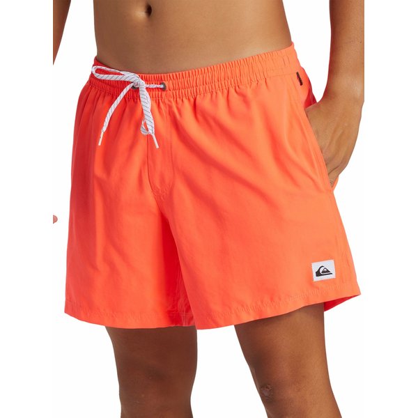 Spodenki kąpielowe męskie Solid Volley Quiksilver - Fiery Coral