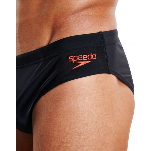 Slipy pływackie męskie Placement 7cm Brief Speedo - czarne 1