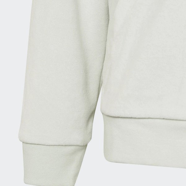 Bluza juniorska Lounge Velour Hoodie Adidas - zielona