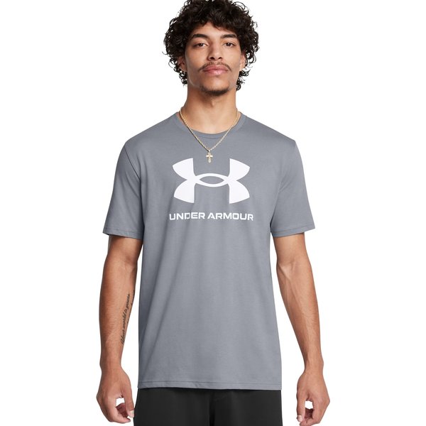 Koszulka męska Sportstyle Logo Update SS Under Armour - Academy/White