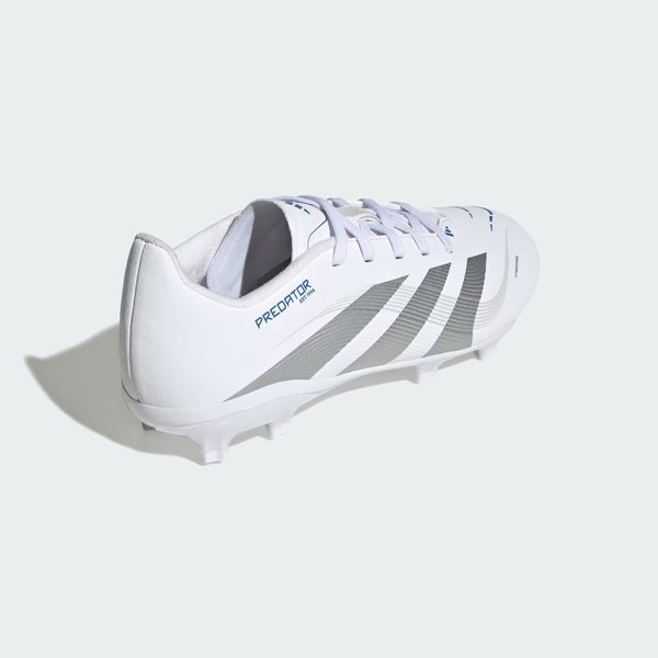 Buty piłkarskie, korki Predator League FG/MG Jr Adidas - Cloud White/Silver Metallic/Bright Royal