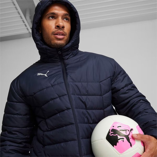 Płaszcz puchowy męski Team Final Bench Puma - granatowy