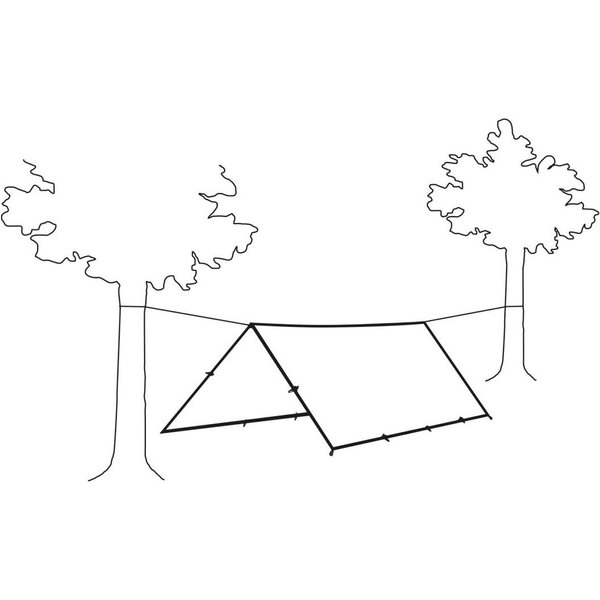 Płachta kempingowa, tarp Trail 300x300cm Robens