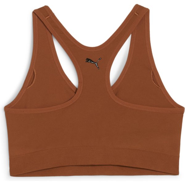 Biustonosz sportowy damski 4Keeps Shapeluxe Seamless Bra Puma - brązowy