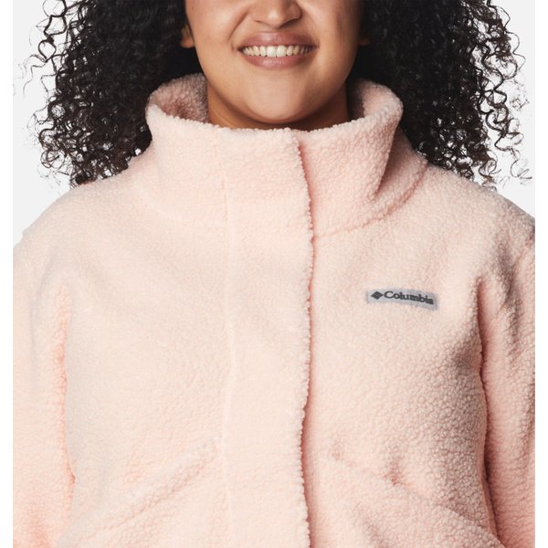 Kurtka polarowa damska Panorama Snap Fleece Jacket Columbia - pomarańczowy