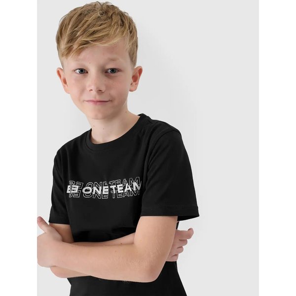 Koszulka chłopięca TTSHM2186 4F - głęboka czerń