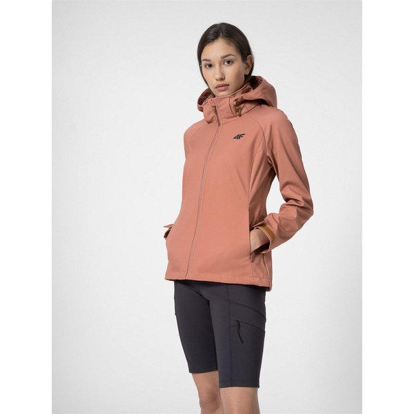 Softshell damski 4FSS23TSOFF046 4F - brązowy