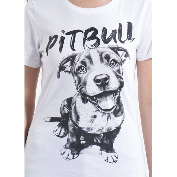 Koszulka damska Puppy 2 Pitbull West Coast - White
