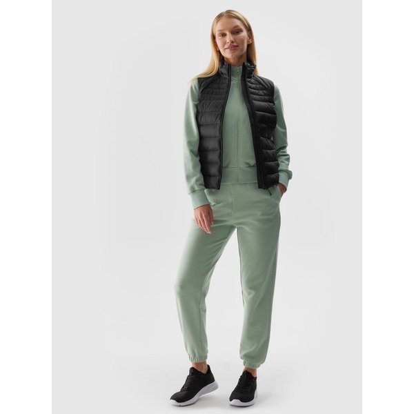 Kamizelka puchowa damska 4FWSS24TVJAF111 4F - głęboka czerń