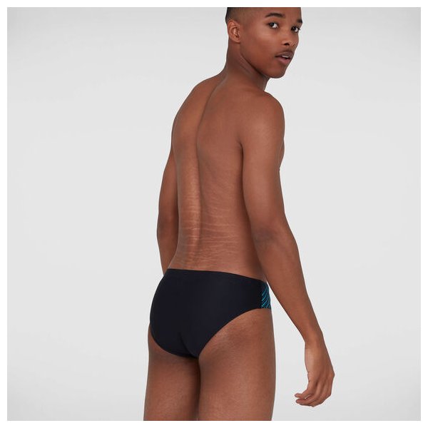 Kąpielówki męskie Tech Panel 7cm Trunks Speedo - black/blue