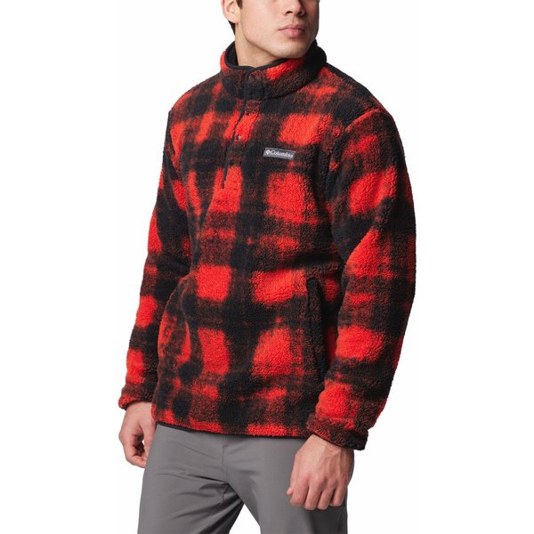 Bluza polarowa męska Rugged Ridge Half Snap Fleece Columbia - Red Omblur
