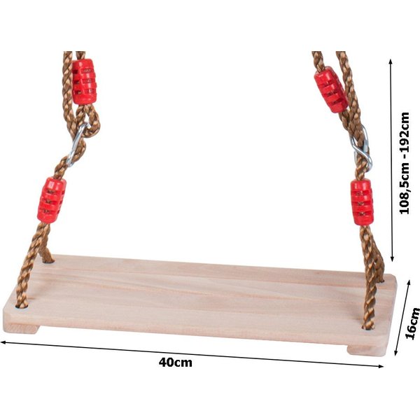 Huśtawka ogrodowa drewniana dla dzieci