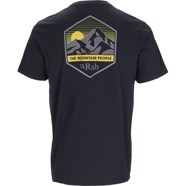 Koszulka męska Stance Mountain Peak Tee Rab - black