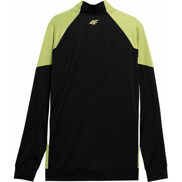 Bluza męska 4FSS23TFSWM187 4F - czarna/limonkowa