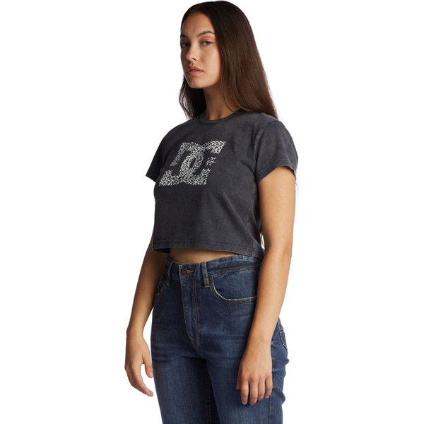 Koszulka damska Star Fill Cropped DC Shoes - black