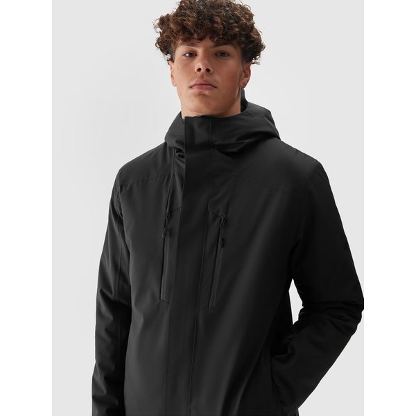 Kurtka narciarska męska TTJAM575 4F - głęboka czerń