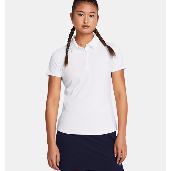 Koszulka damska polo Playoff SS Polo Under Armour - White/Halo Gray