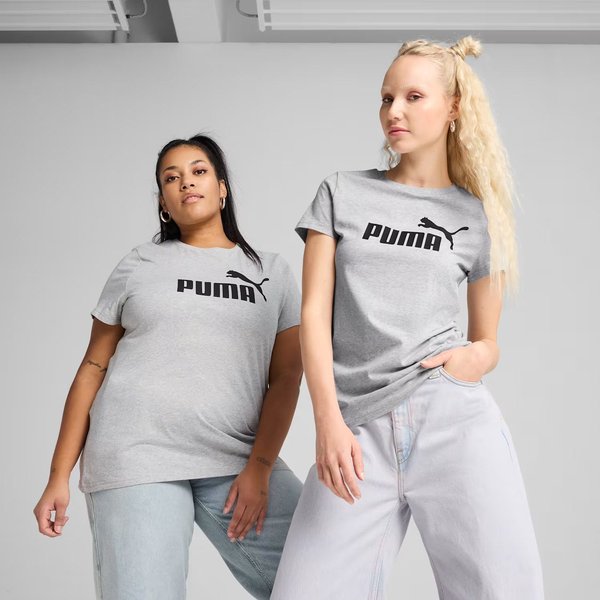 Koszulka damska Ess No.1 Tee Puma - Light Gray Heather