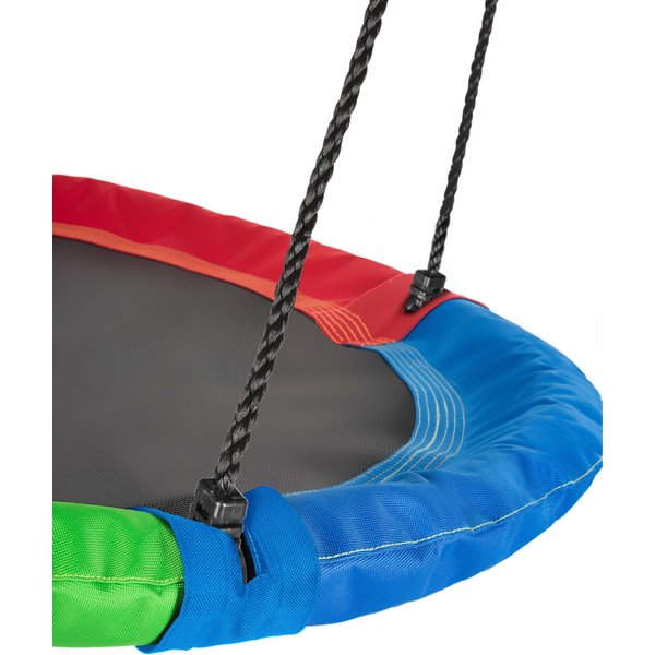 Huśtawka ogrodowa, bocianie gniazdo z flagami XXL Outtec - multikolor