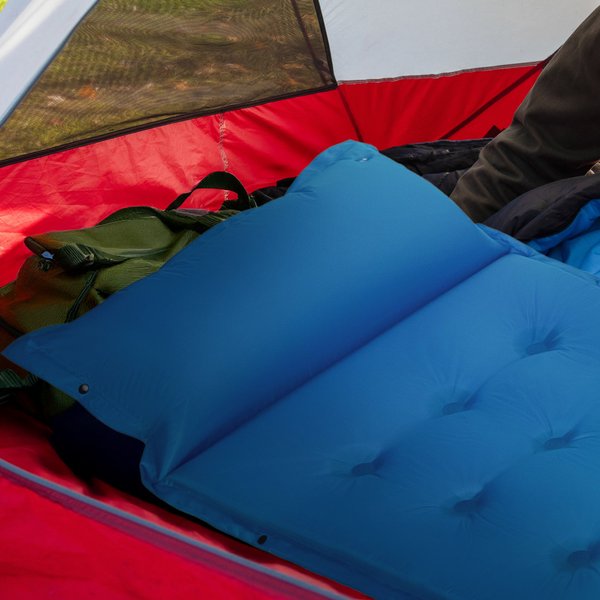 Mata samopompująca z poduszką Naps 193x68x3,5cm Outtec - blue