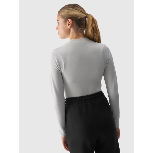 Longsleeve damski TLONF361 4F - szary