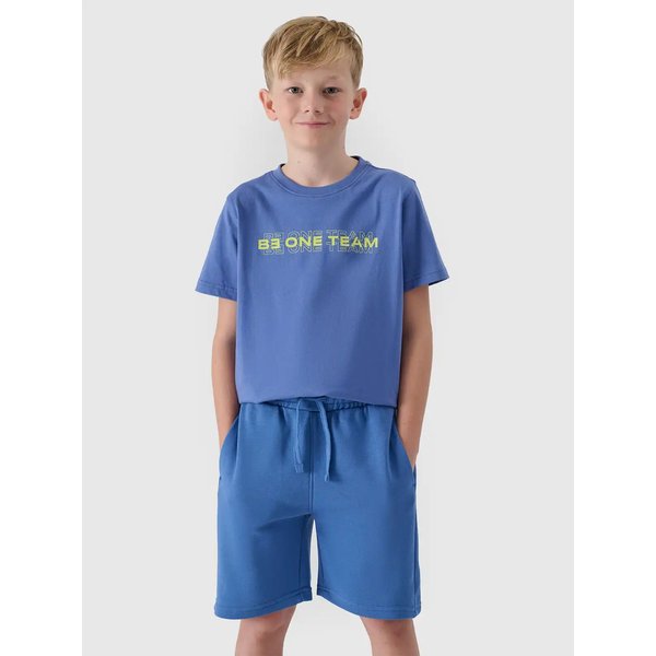 Spodenki chłopięce TSHOM600 4F - jasny niebieski