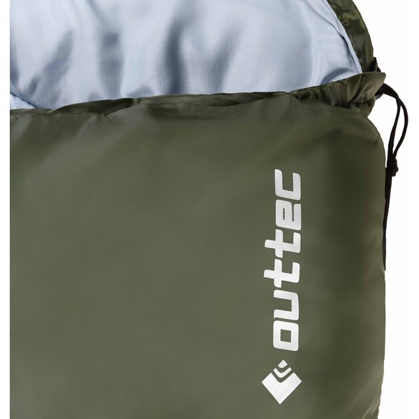 Śpiwór Hooded z kapturem ThermoCore 250, całoroczny Outtec - hooded zielony