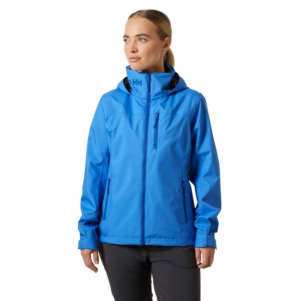 Kurtka damska Crew Hooded Sailing Jacket 2.0 Helly Hansen - niebieska