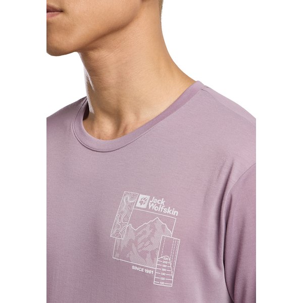 Koszulka męska Vonnan Graphic Jack Wolfskin - wild blossom