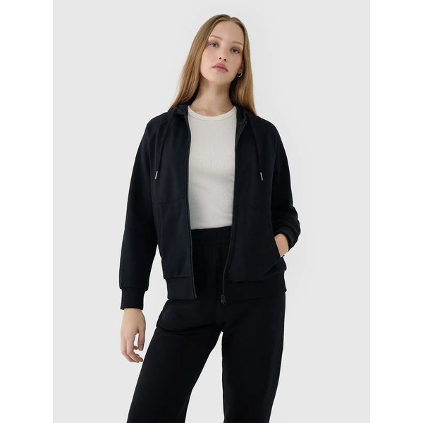 Bluza damska TSWSF1541 4F - głęboka czerń