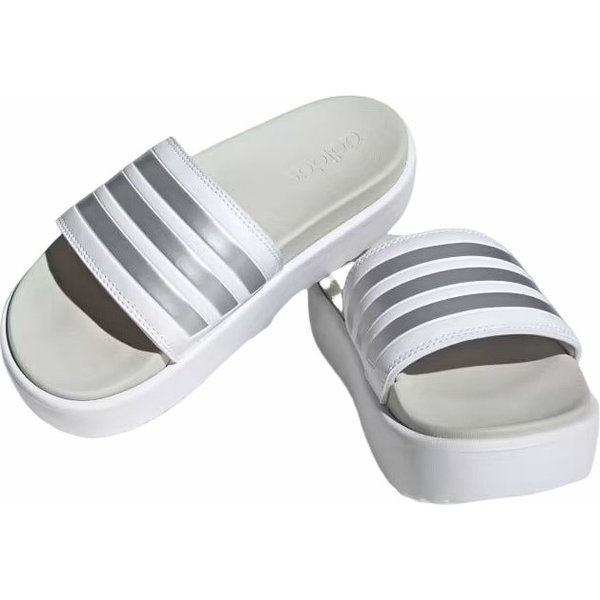Klapki Adilette Platform Wm's Adidas - White