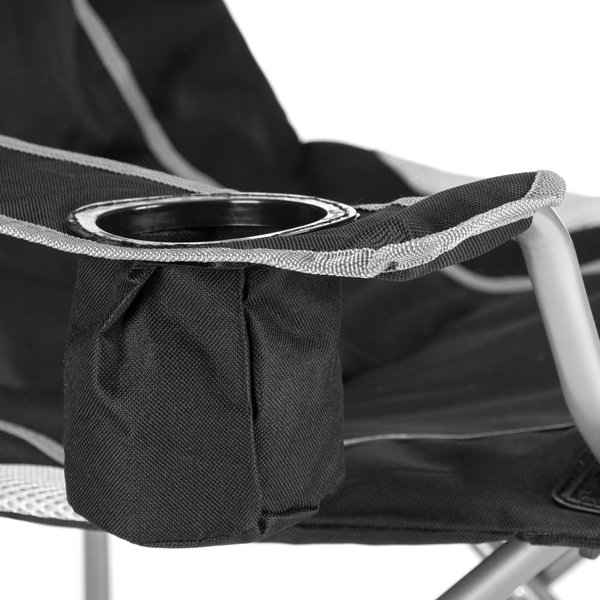 Krzesło turystyczne składane z pokrowcem Outtec - czarne