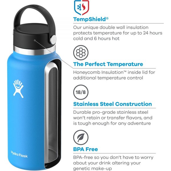 Butelka termiczna Wide Mouth 946ml Hydro Flask - indigo