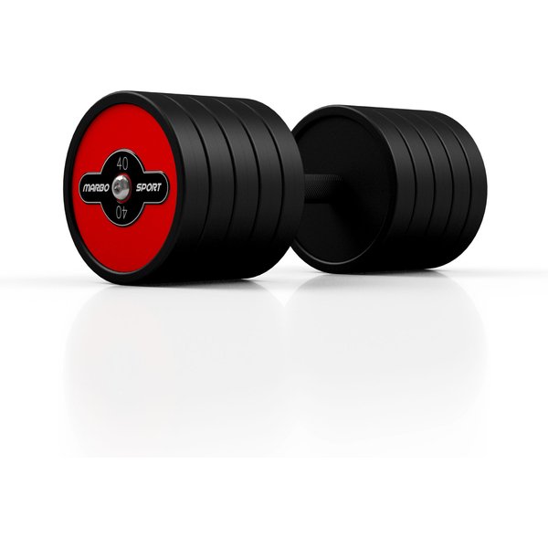 Hantla stalowa gumowana 40kg Marbo Sport
